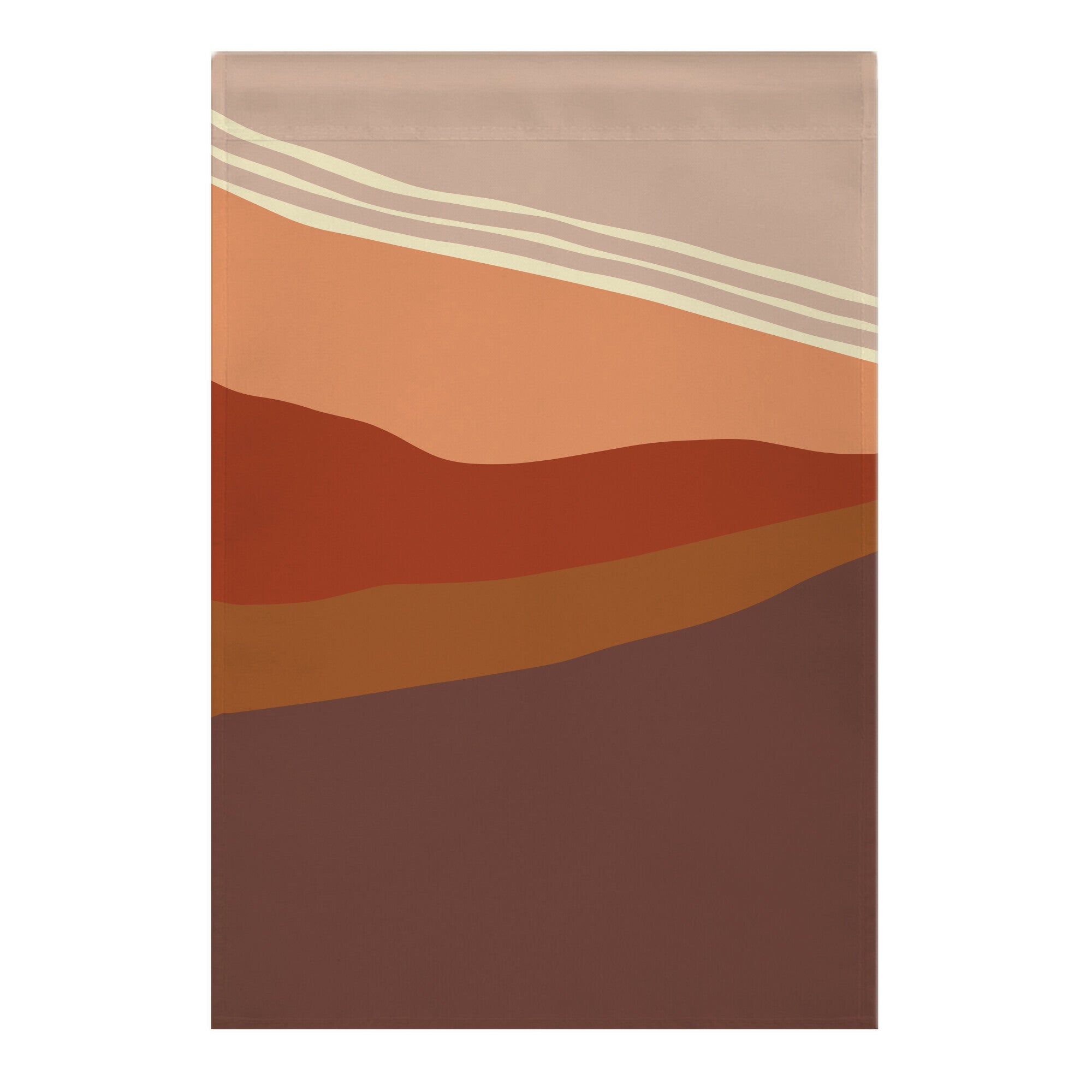 Terracotta Peach Sunset Garden Flag